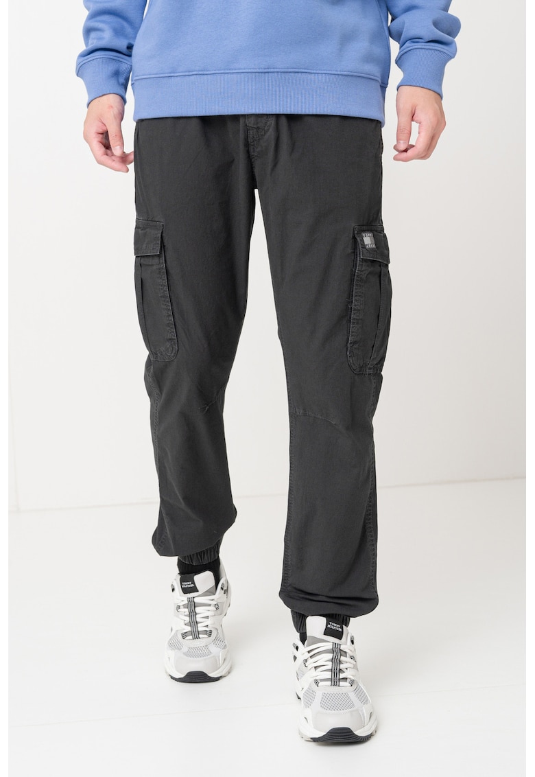 Pantaloni cargo cu detaliu logo