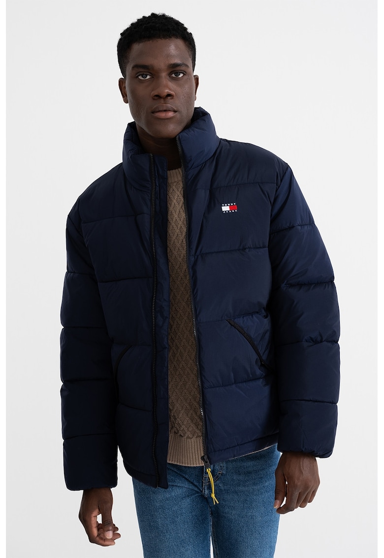 Geaca cu vatelina si aplicatie logo