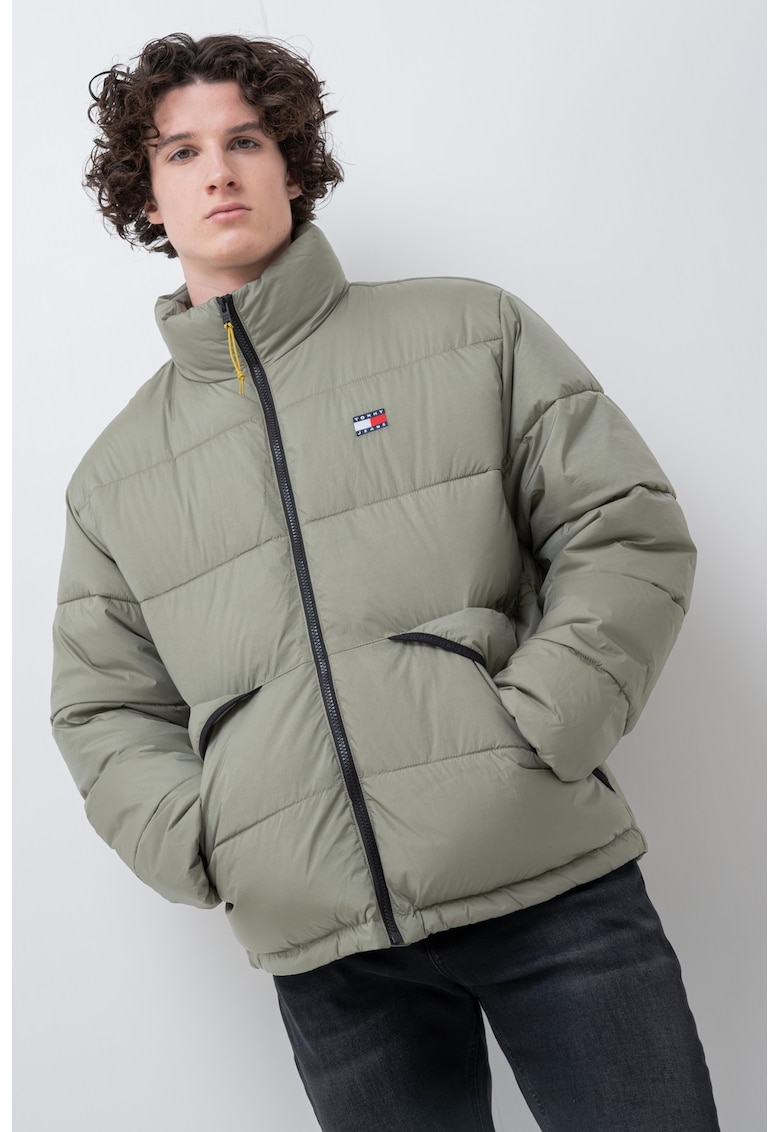 Geaca cu vatelina si aplicatie logo