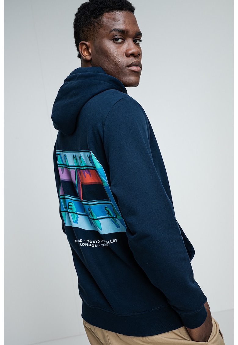 Hanorac regular fit cu imprimeu logo pe partea din spate Hanorac regular fit cu imprimeu logo pe partea din spate