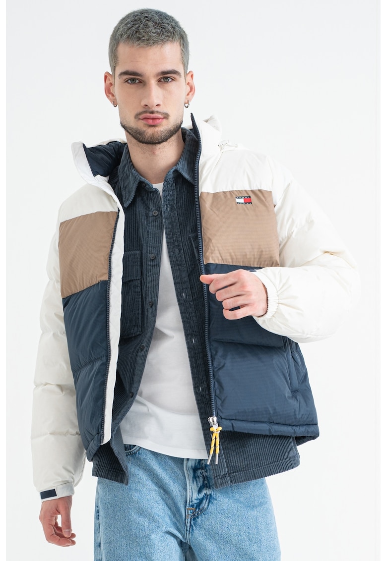 Geaca cu model colorblock