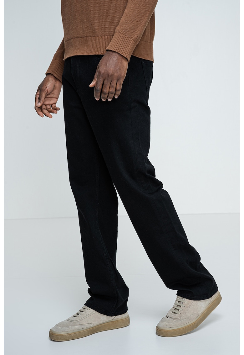 Blugi drepti regular fit Otis - Negru