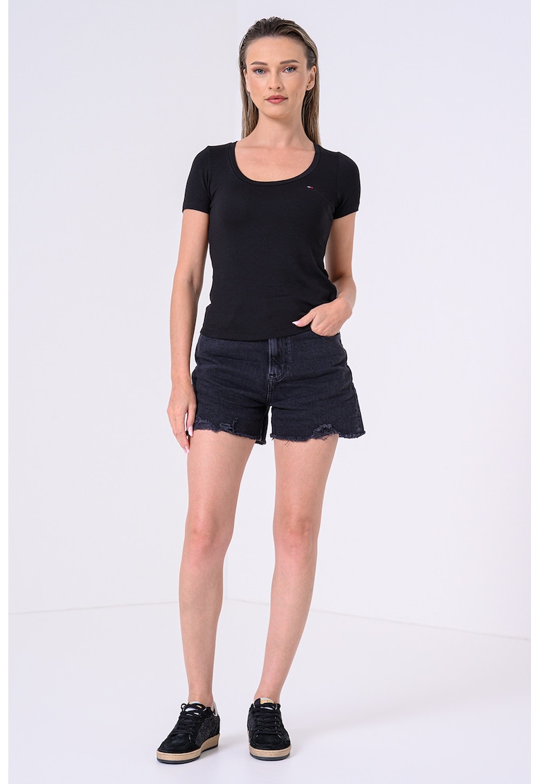 Tricou din amestec de modal - Negru