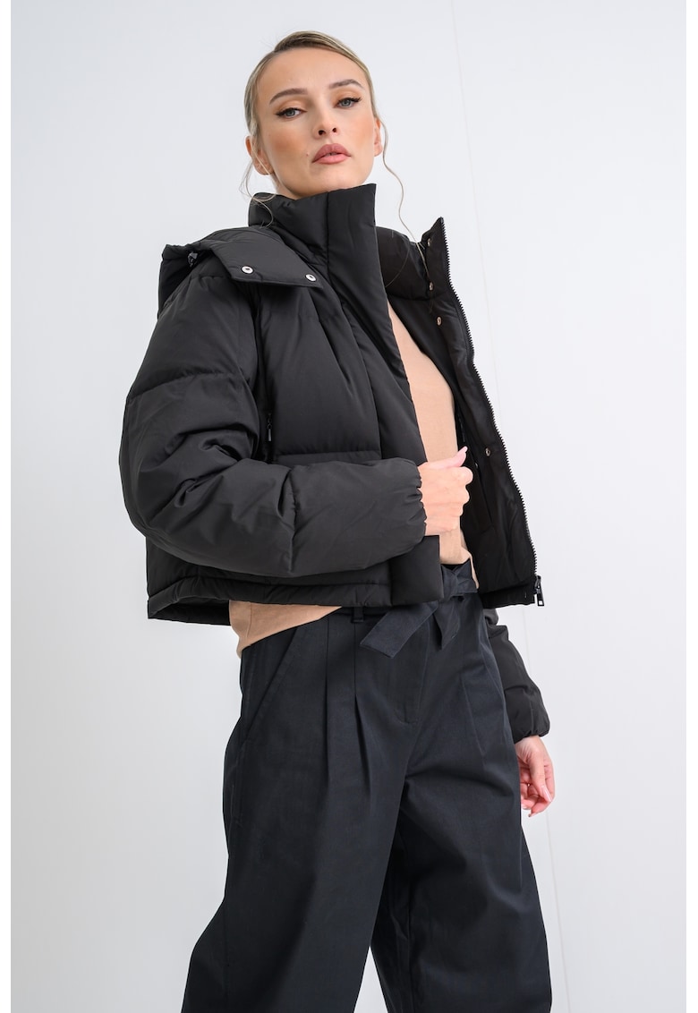 Geaca crop cu umplutura de puf Alaska