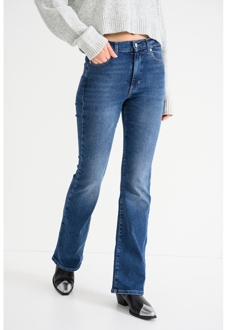 Blugi evazati Sylvia - Albastru inchis