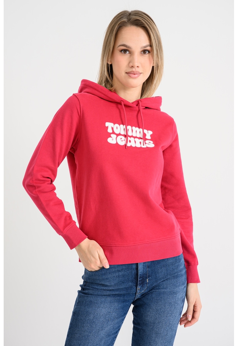 Hanorac de bumbac cu imprimeu logo