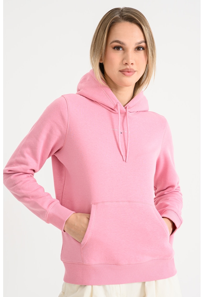 Hanorac cu buzunar kangaroo si detaliu logo