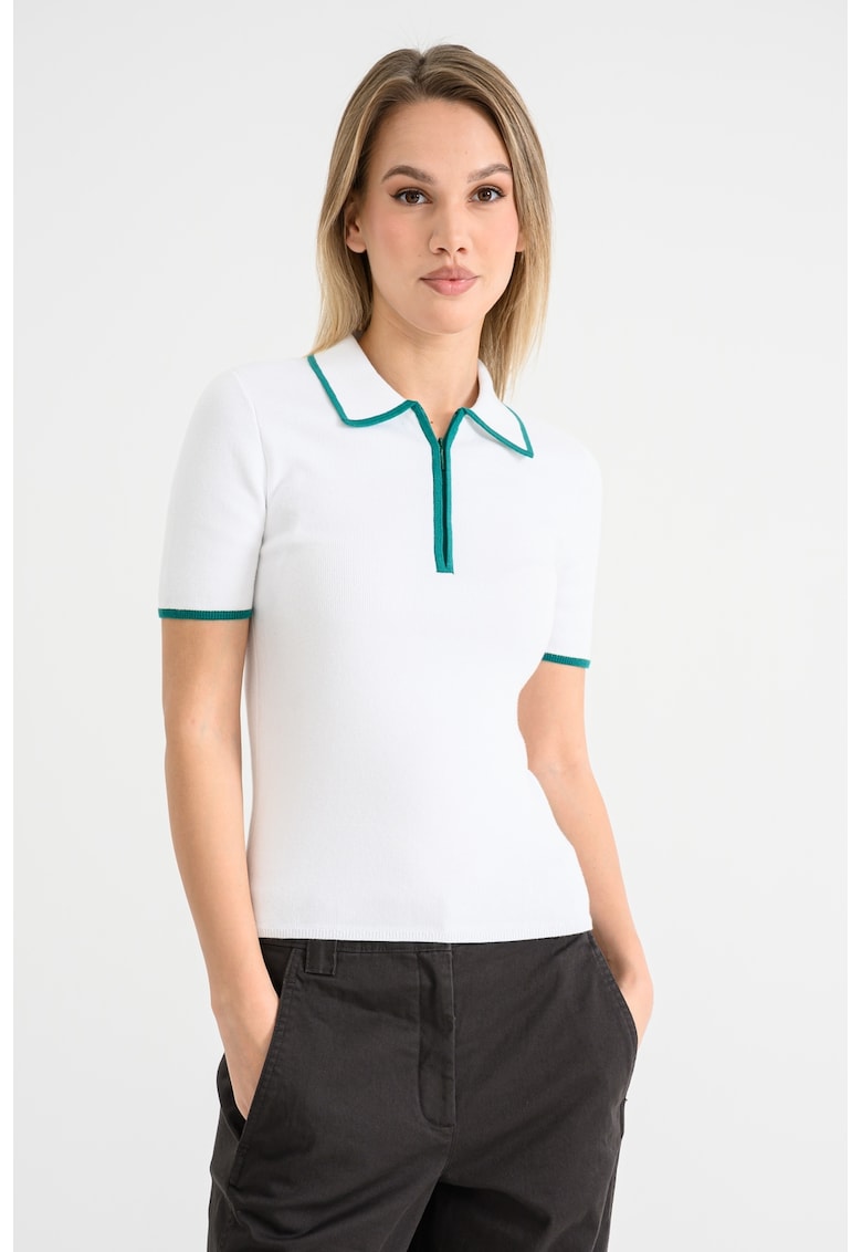 Tricou polo cu garnituri contrastante