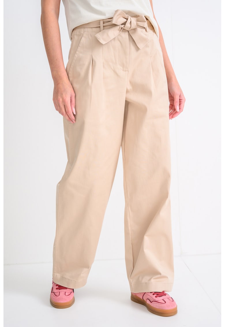 Pantaloni lejeri cu snur de ajustare asortat