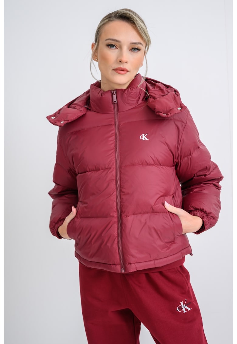 Geaca relaxed fit cu umplutura de puf