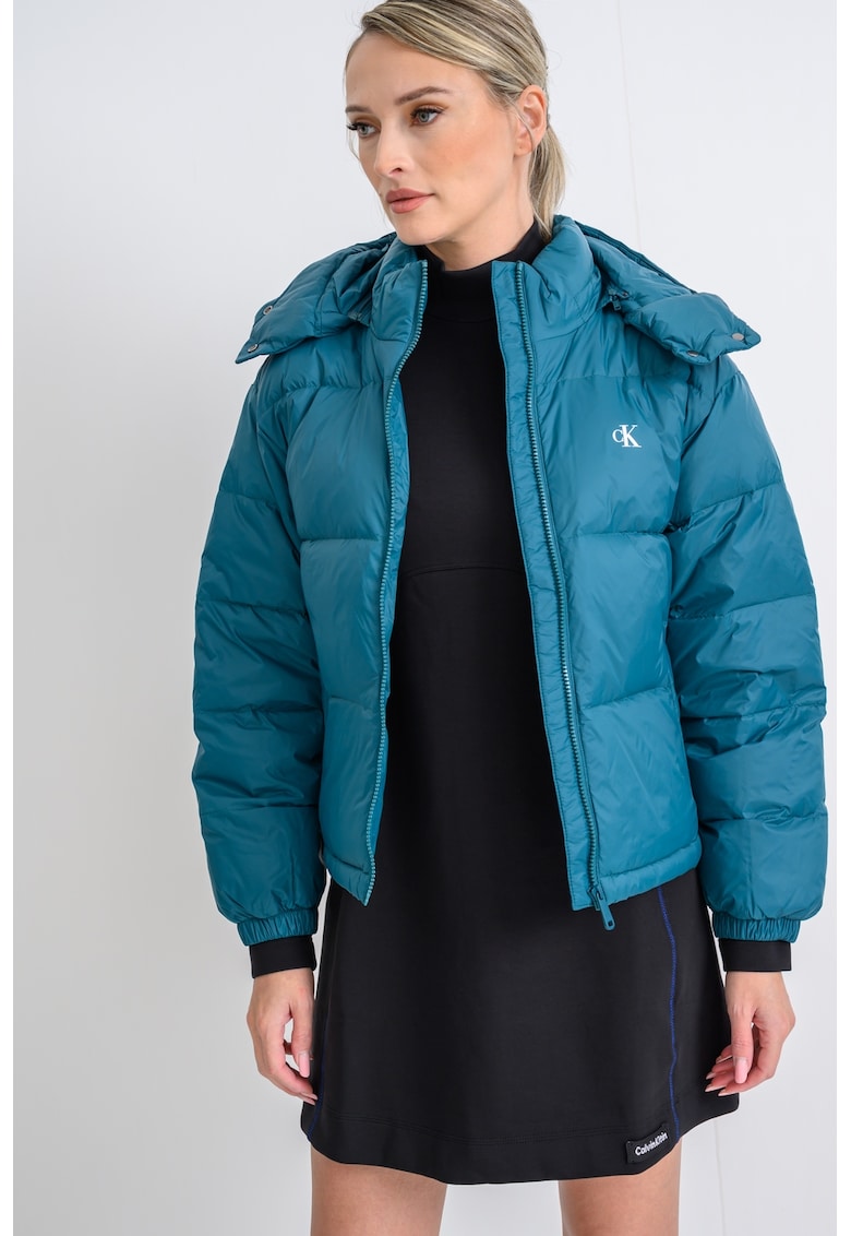 Geaca relaxed fit cu umplutura de puf