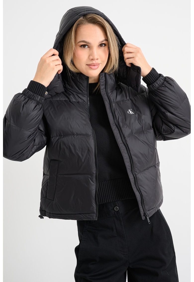 Geaca cu gluga si puf