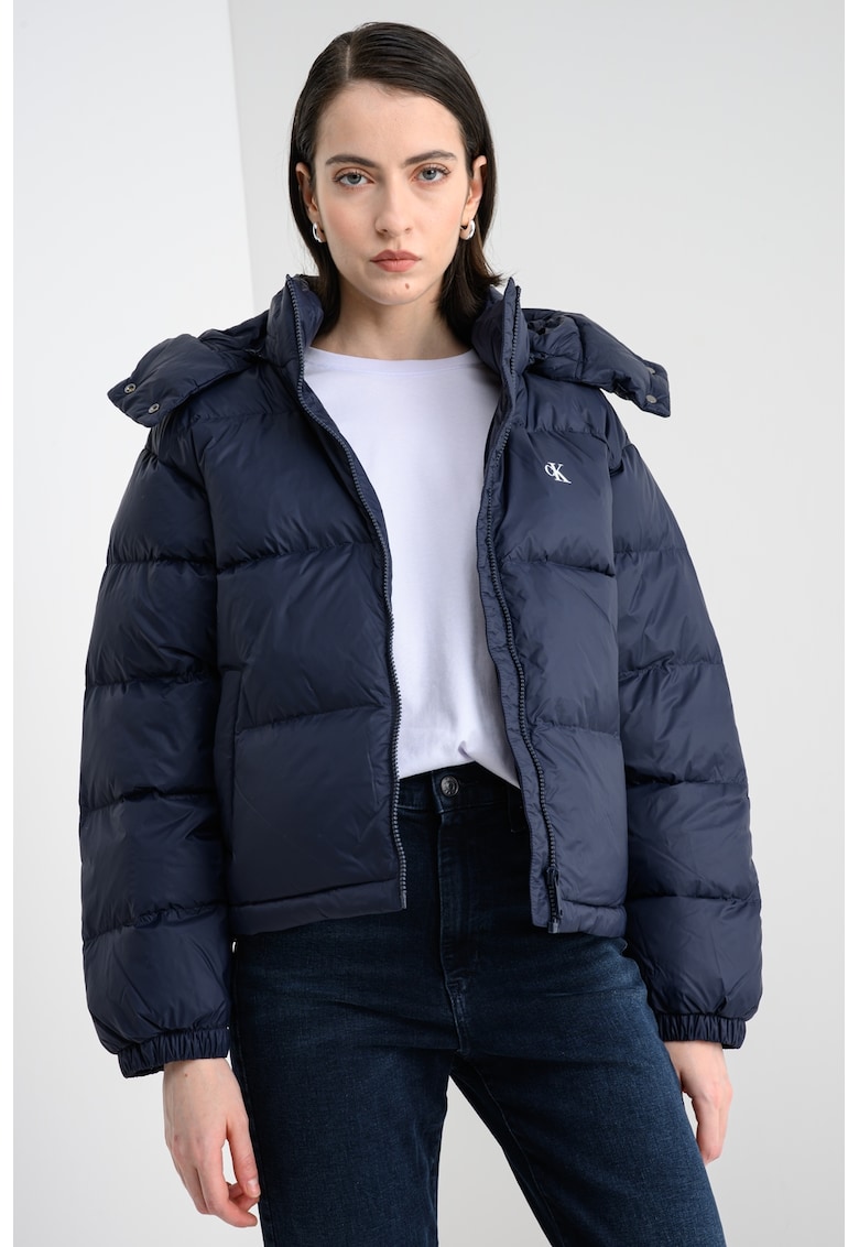 Geaca cu gluga si puf