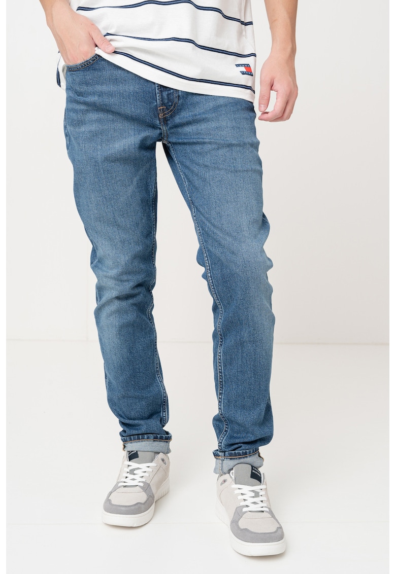 Blugi slim fit cu croiala dreapta