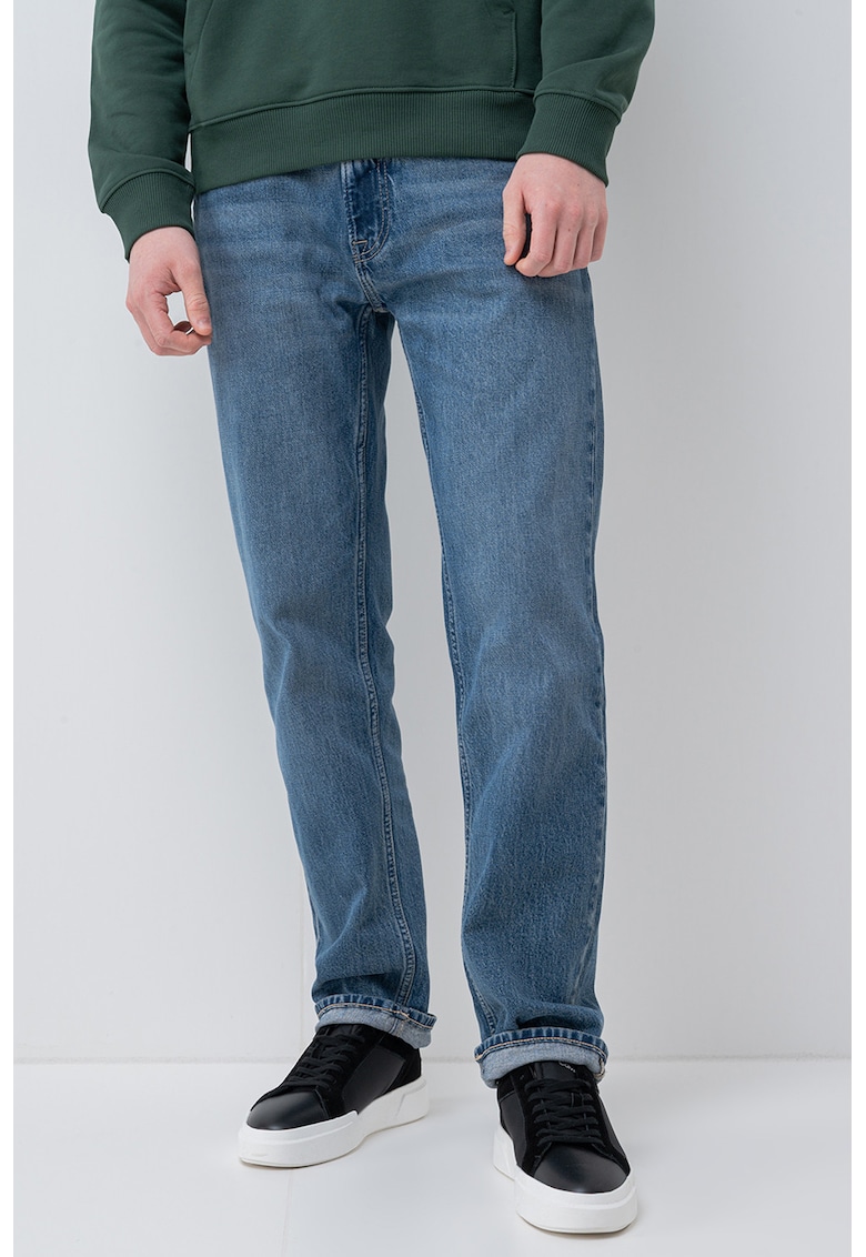 Blugi cu croiala dreapta - Albastru
