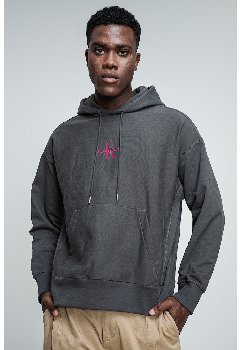 Hanorac din amestec de bumbac cu buzunar kangaroo