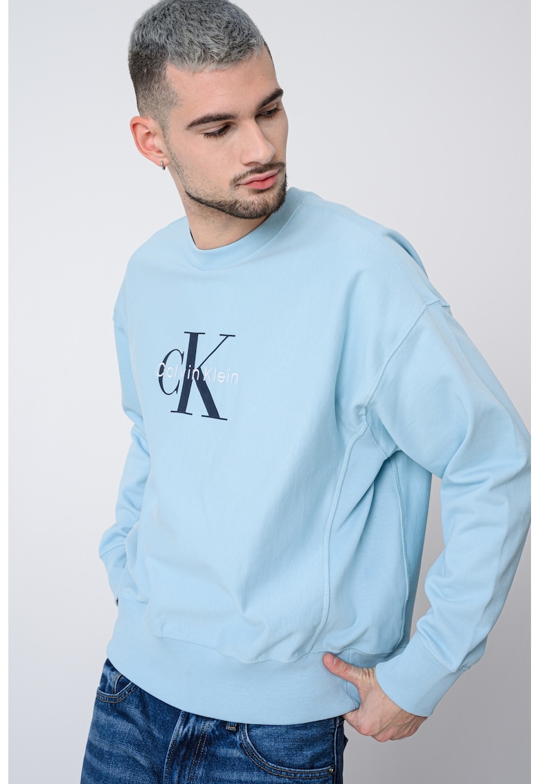 Bluza de trening din amestec de bumbac cu imprimeu logo