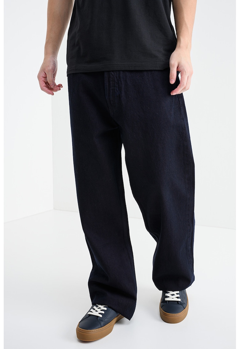 Blugi baggy cu talie joasa