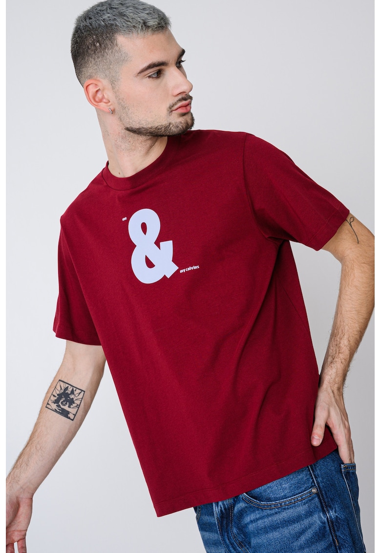Tricou relaxed fit cu imprimeu