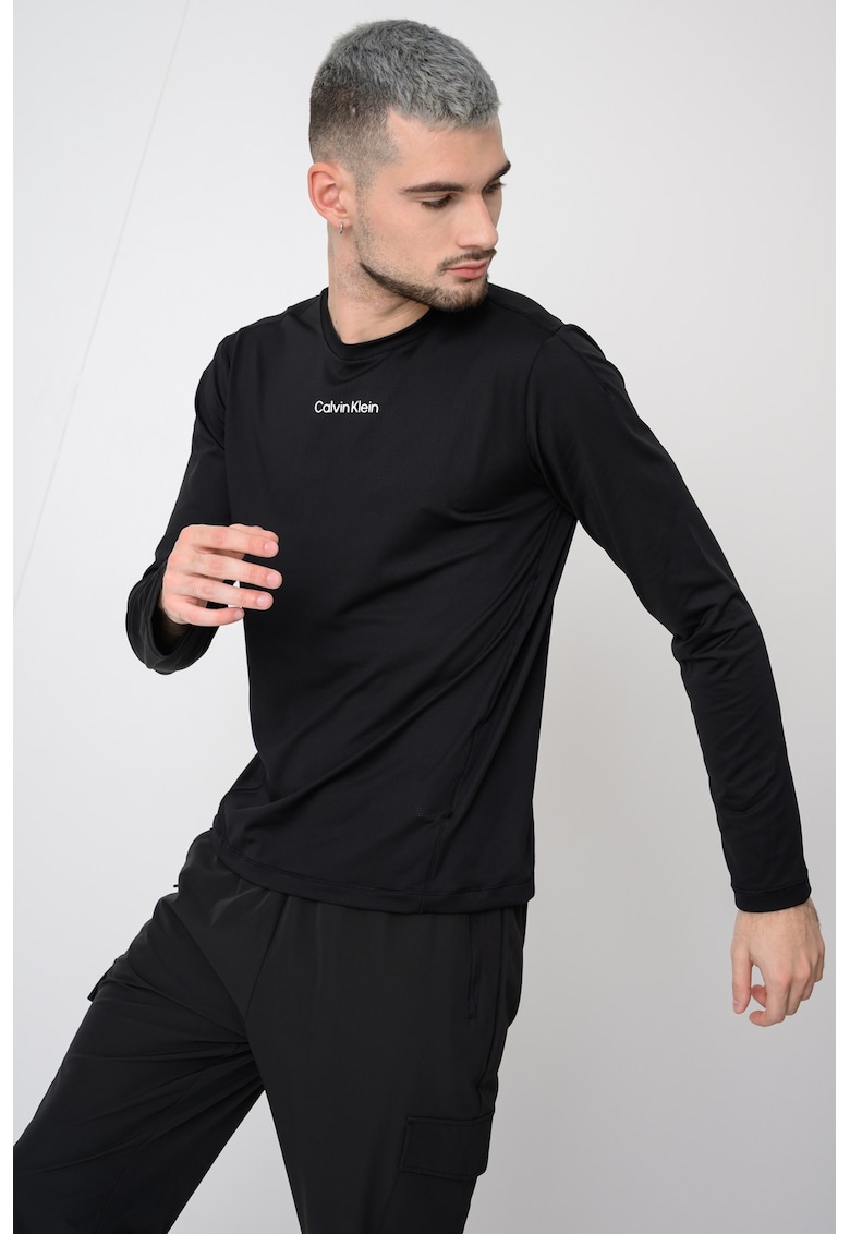 Bluza respirabila cu uscare rapida pentru fitness - Negru