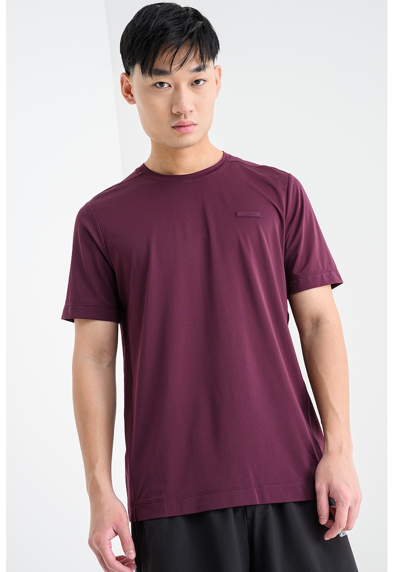 Tricou cu logo - pentru fitness - Violet tyrian