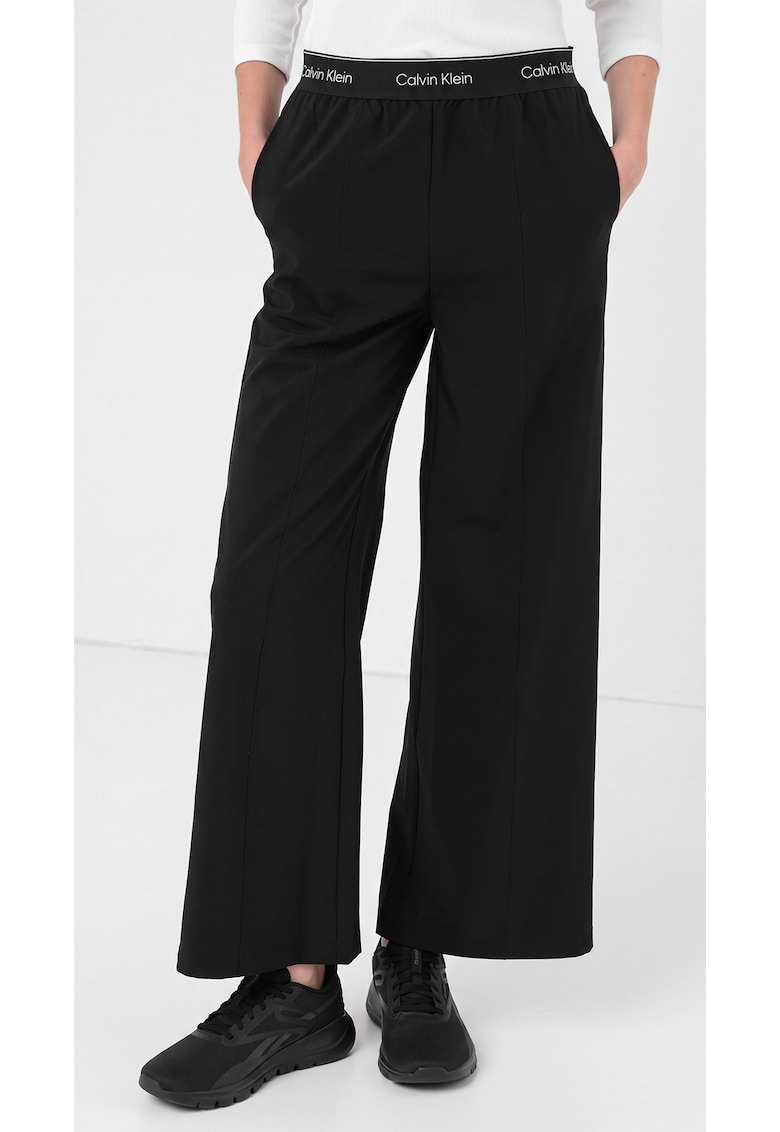 Calvin Klein Pantaloni cu croiala ampla - Negru