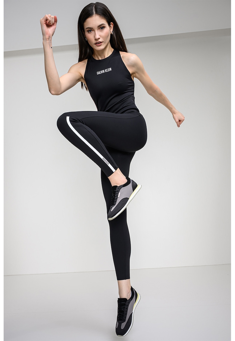 Salopeta cu barete incrucisate pe partea din spate pentru fitness - Negru