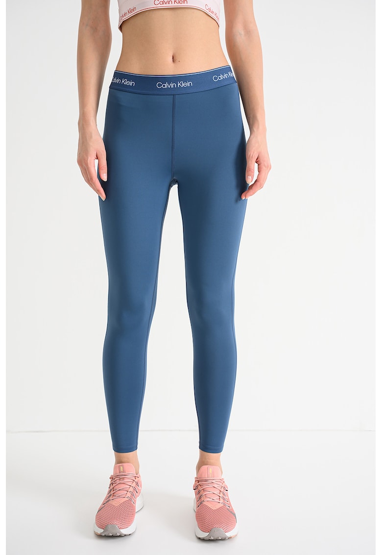 Colanti crop cu logo - pentru fitness