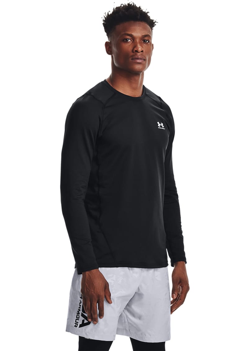 Bluza slim fit pentru fitness - Negru