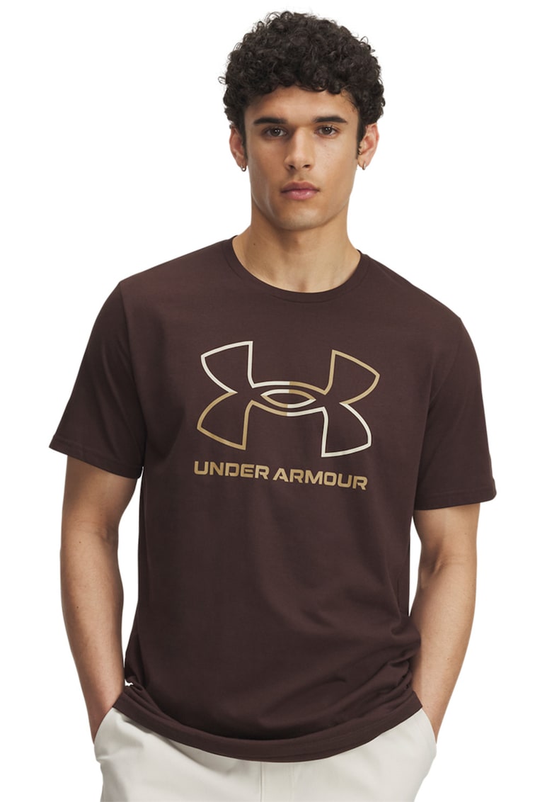 Tricou cu imprimeu logo Foundation - Maro inchis/Maro camel