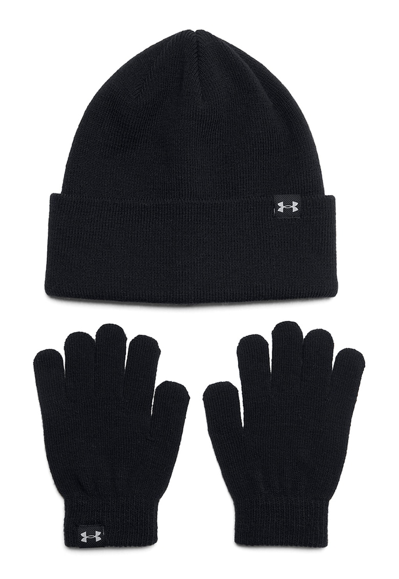 Set de manusi si caciula tricotata