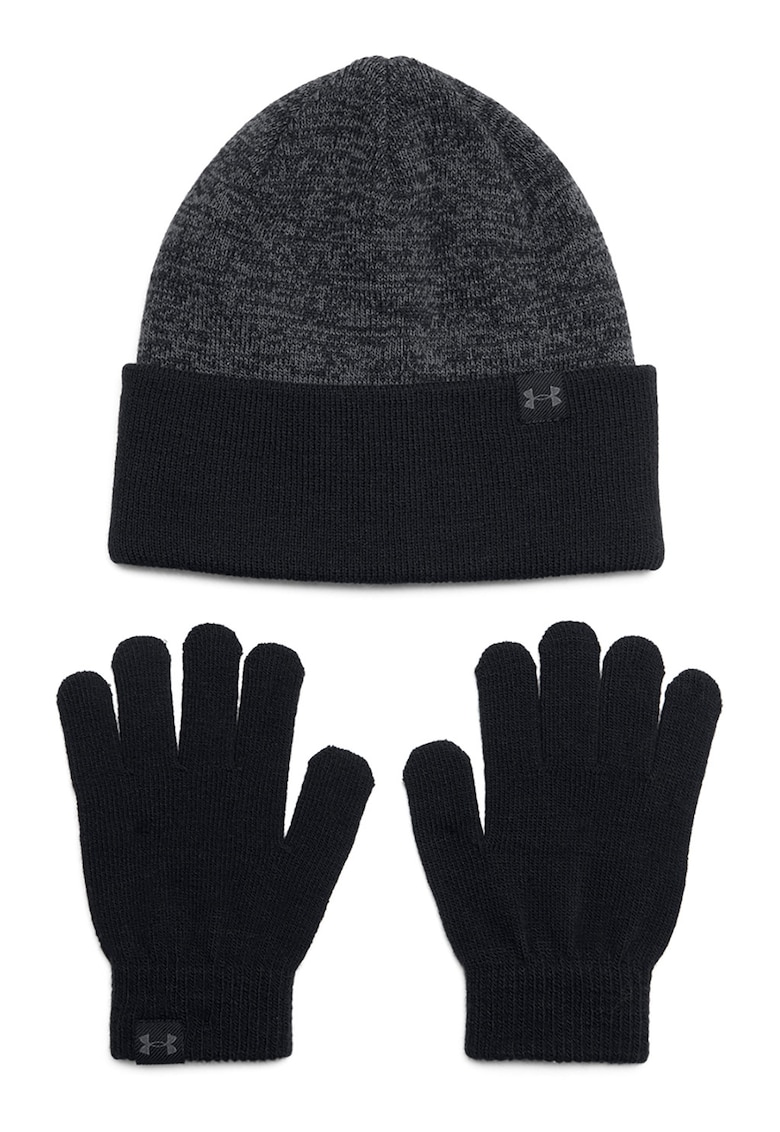 Set de manusi si caciula tricotata