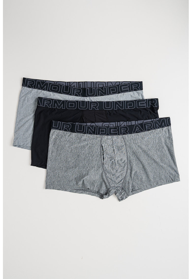 Set de boxeri cu banda logo in talie - pentru antrenament - 3 perechi