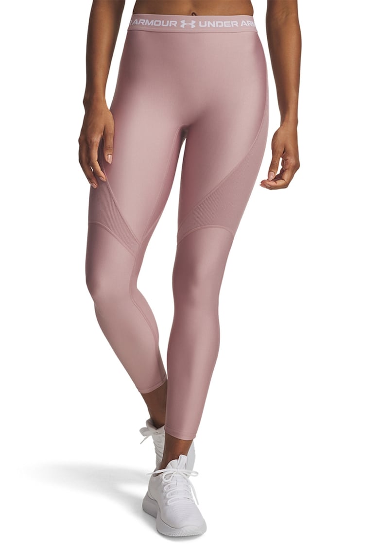 Colanti cu talie inalta pentru fitness - Roz prafuit