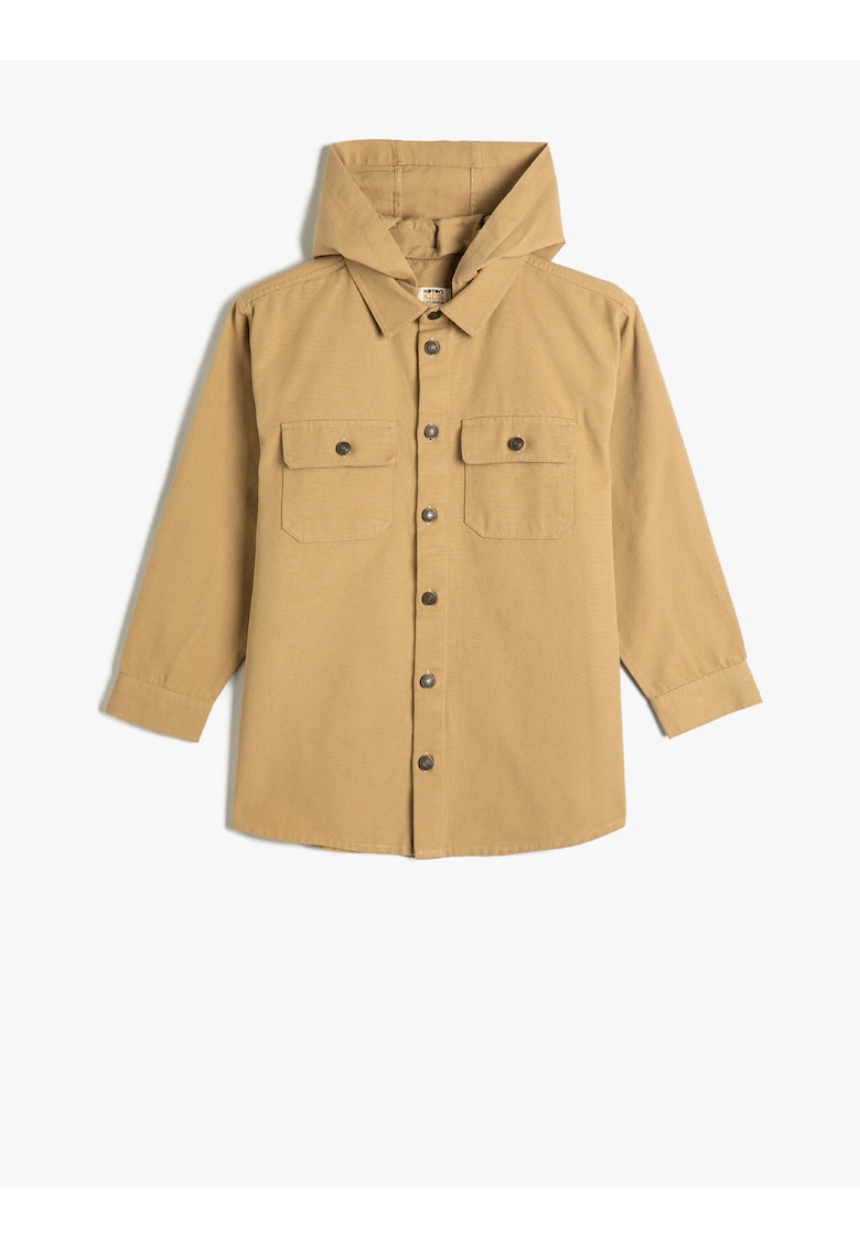 Jacheta-camasa cu gluga detasabila