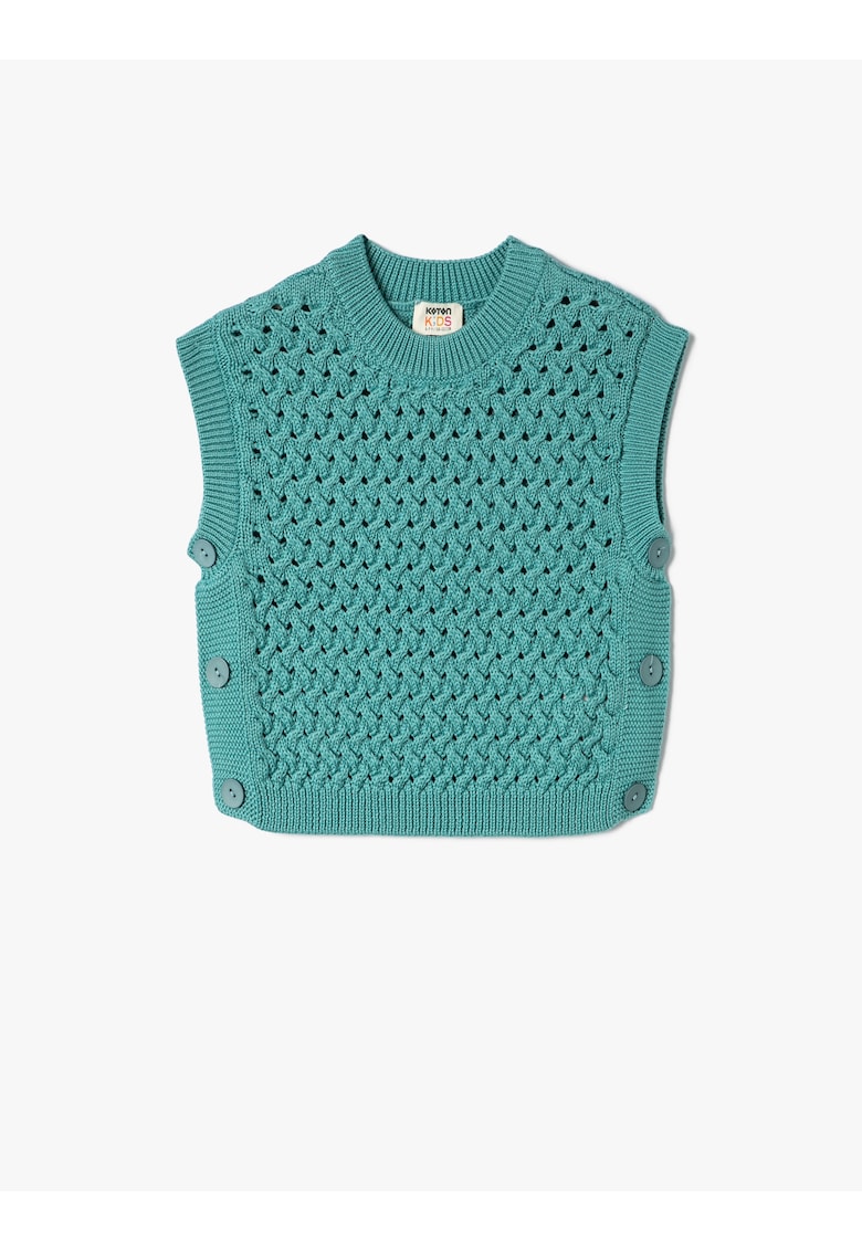 Vesta din tricot cu nasturi