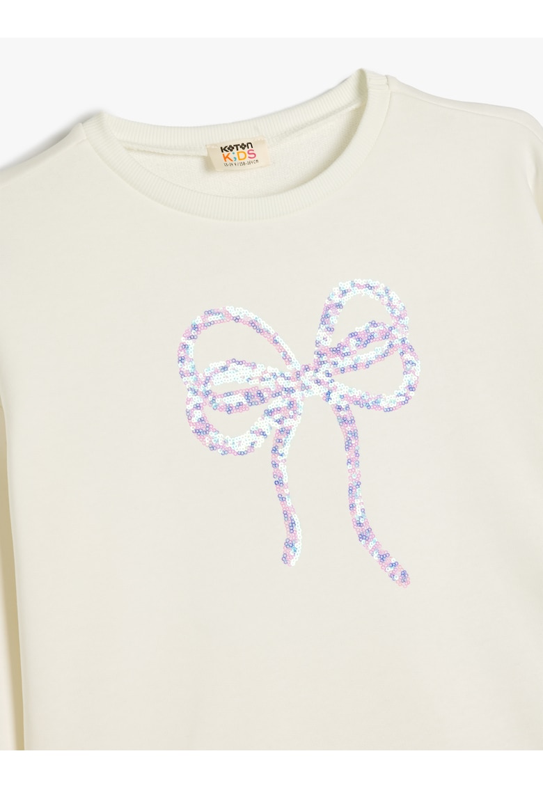 Bluza de trening supradimensionata cu paiete