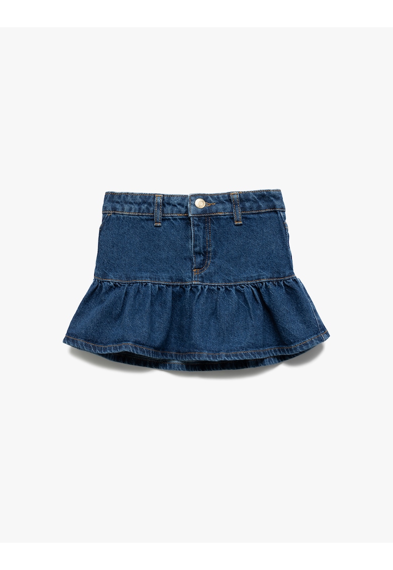 Fusta evazata din denim