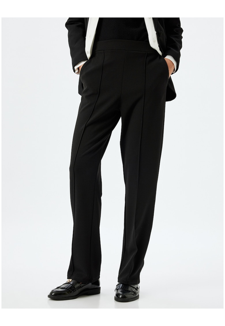 Pantaloni drepti cu pensa