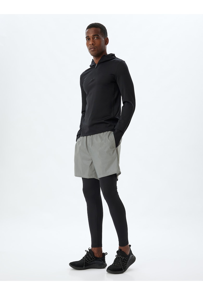 Pantaloni cu snur si model 2-in-1