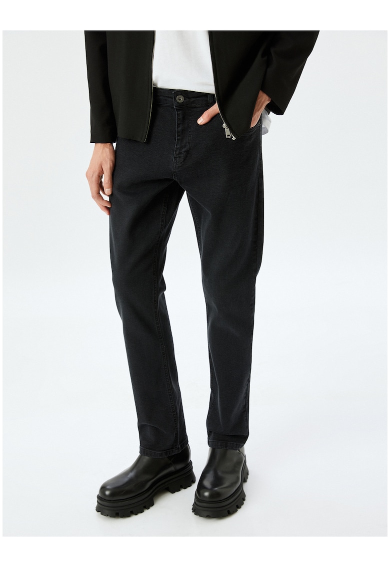 Blugi slim-fit - Negru