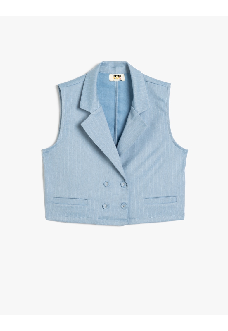 Vesta crop cu revere decupate