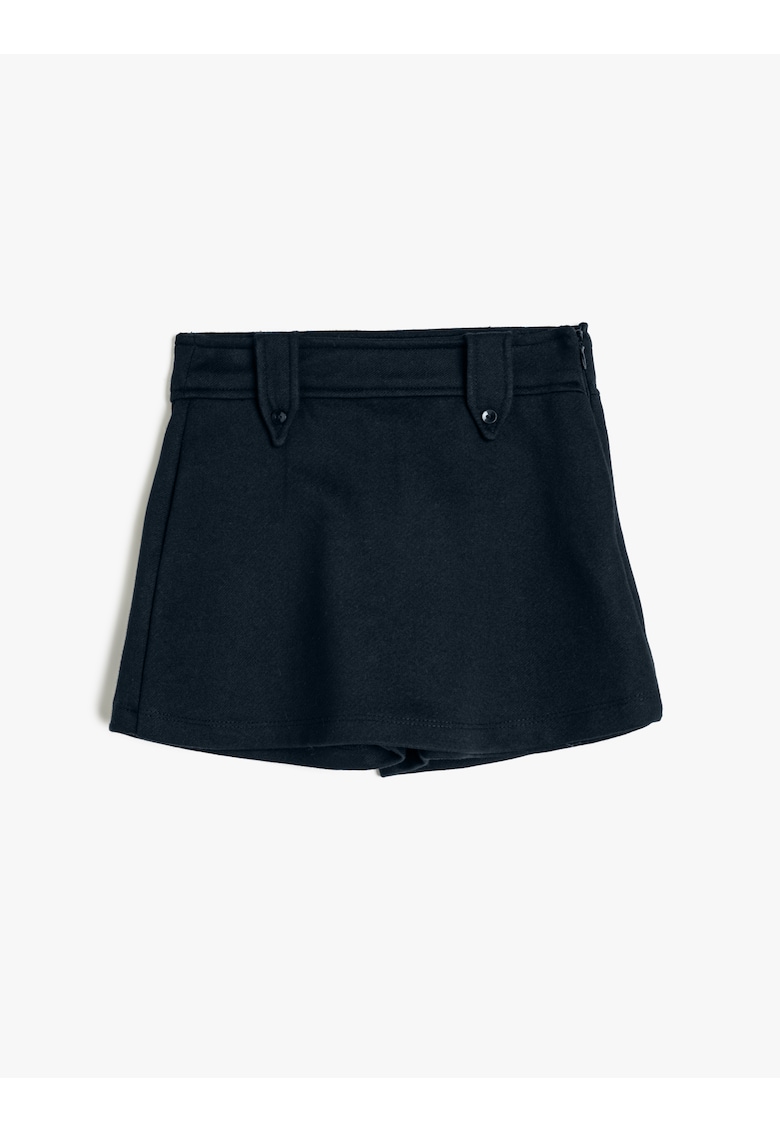 Fusta-pantalon mini cu model uni