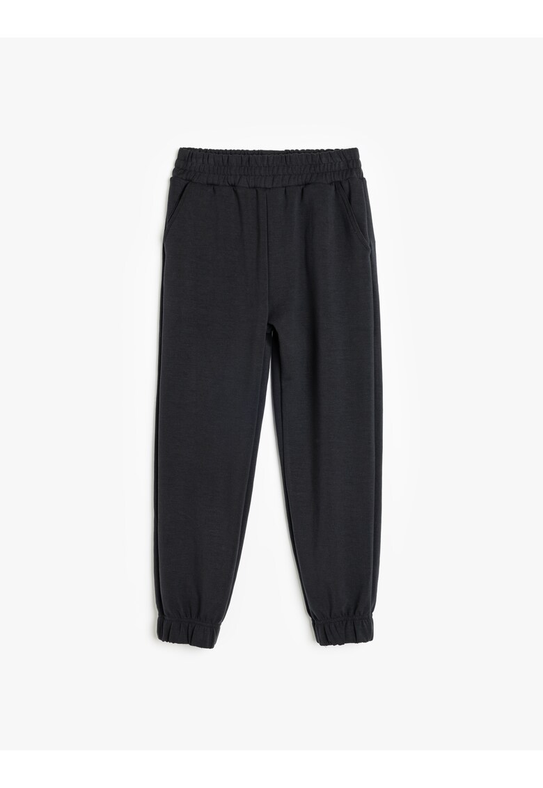 Pantaloni de trening din amestec de modal - Negru