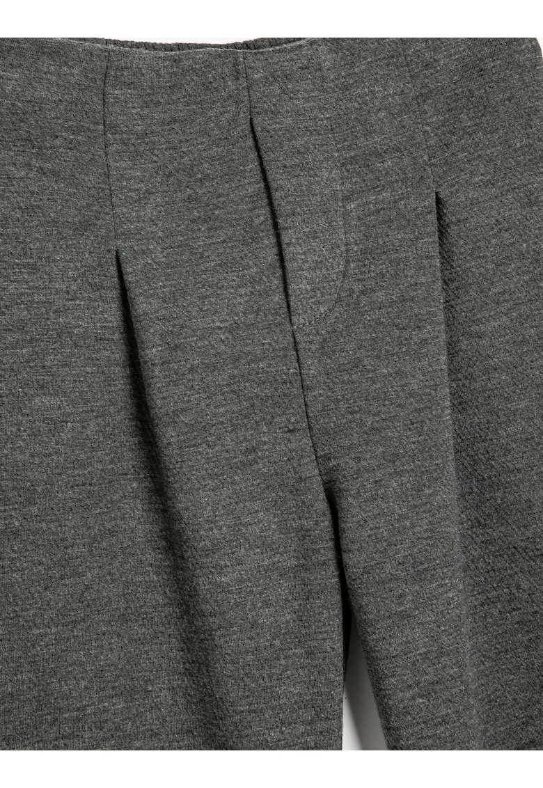 Pantaloni cu talie elastica pe partea din spate - Gri antracit