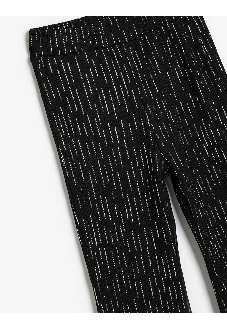 Pantaloni evazati cu talie elastica