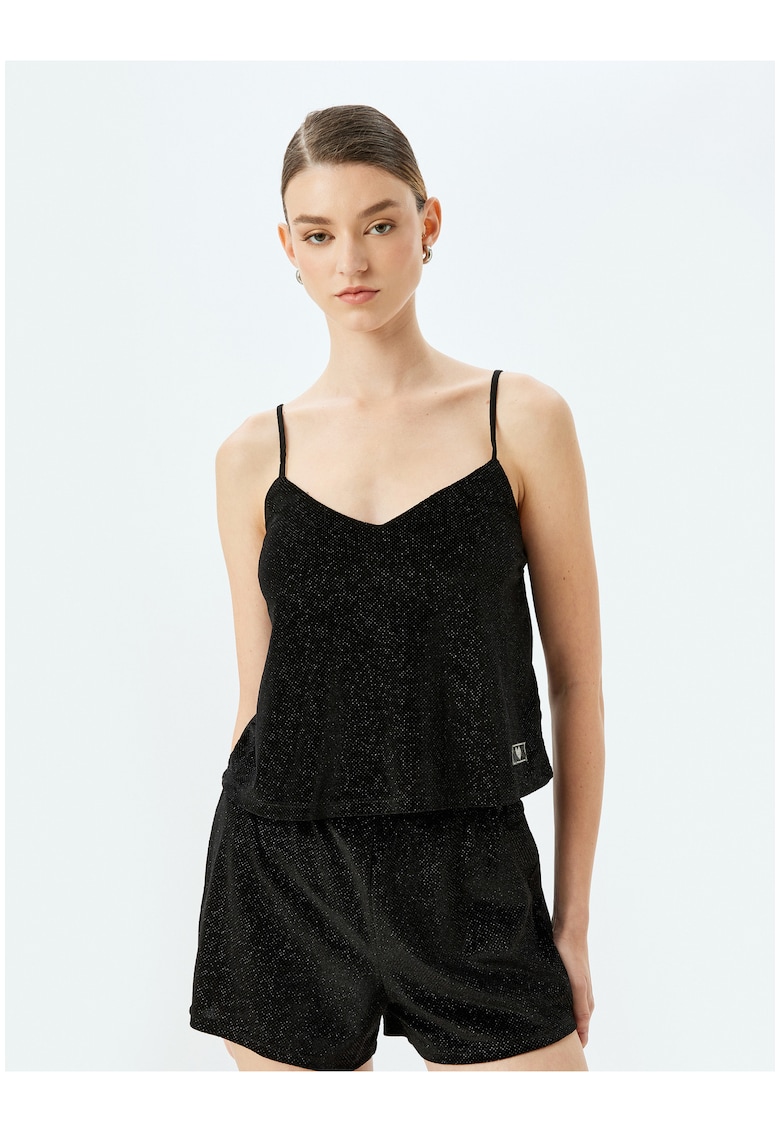 Top de pijama din catifea