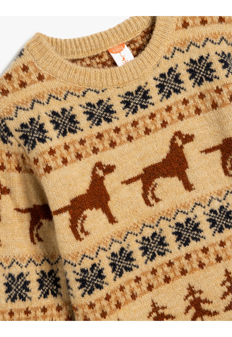 Pulover tricotat cu modele variate