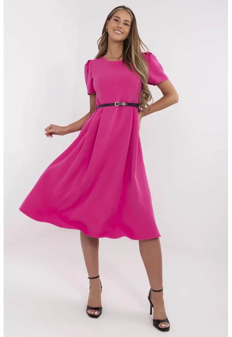 Rochie midi cu o curea subtire