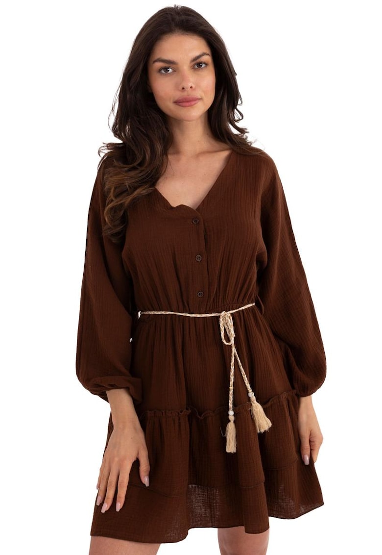 Rochie scurta cu maneci lungi